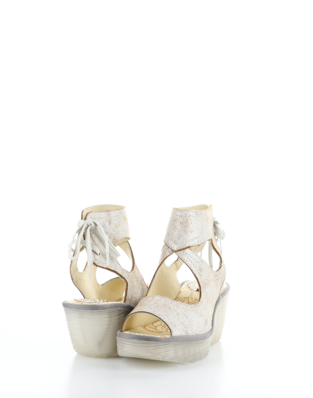 YULP571FLY 000 PEARL Lace-Up Sandals