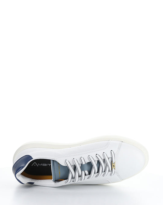 10634A Off White/Blue/Navy Lace-Up Shoes