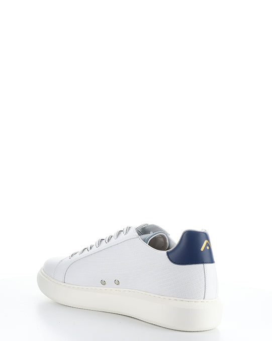 10634A Off White/Blue/Navy Lace-Up Shoes