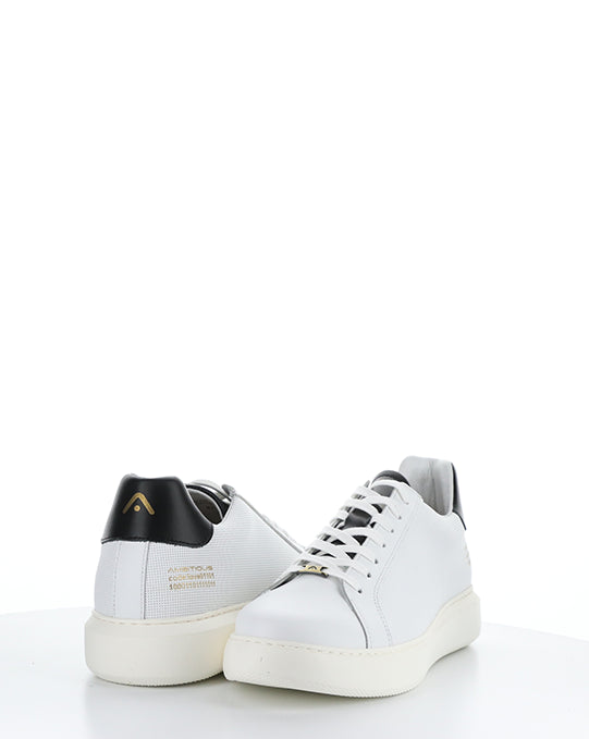 10634A WHITE/BLACK LEATHER