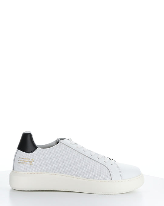 10634A WHITE/BLACK LEATHER