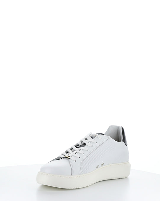10634A WHITE/BLACK LEATHER