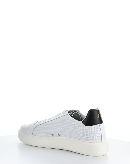 10634A White/Black Lace-Up Shoes