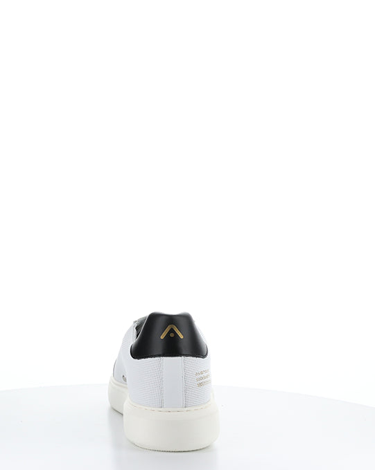 10634A WHITE/BLACK LEATHER