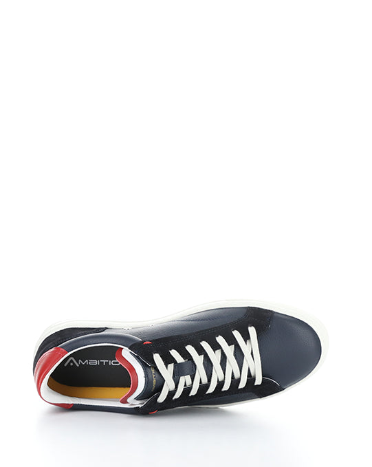 11218 4662AM NAVY/WHITE/RED LEATHER/SUEDE