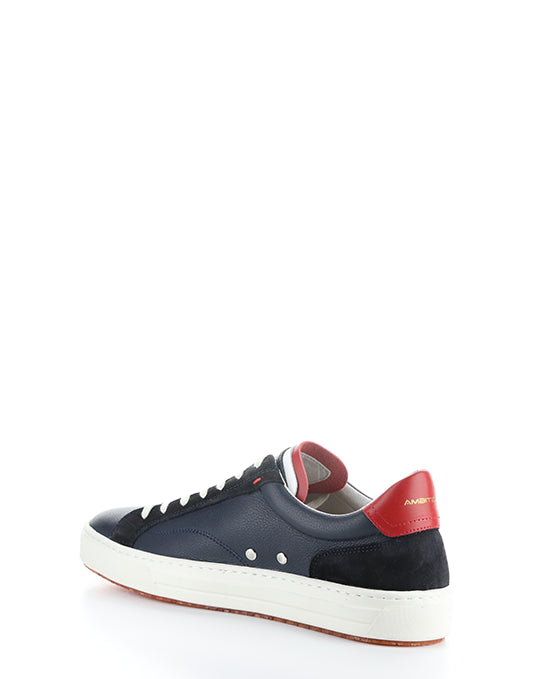 11218 4662AM NAVY/WHITE/RED LEATHER/SUEDE