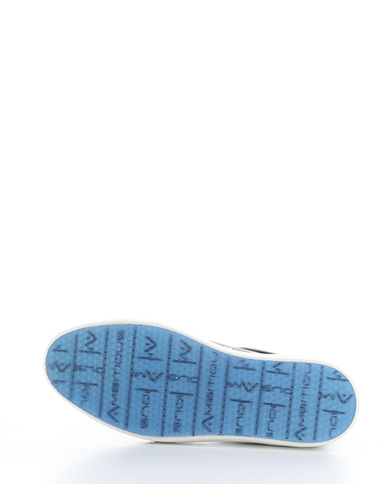 11218 Navy Lace-Up Shoes