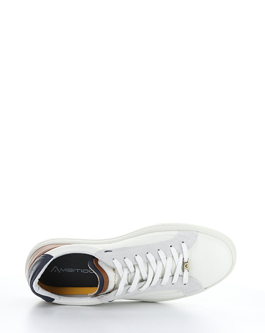 11218 OFF WHITE/COGNAC LEATHER