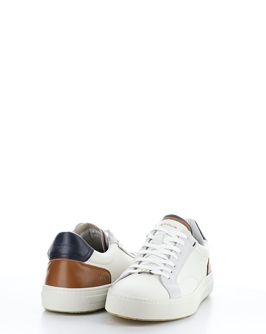 11218 OFF WHITE/COGNAC LEATHER