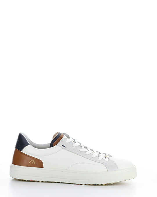 11218 Off White/Cognac Lace-Up Shoes