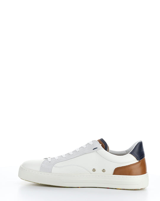 11218 Off White/Cognac Lace-Up Shoes