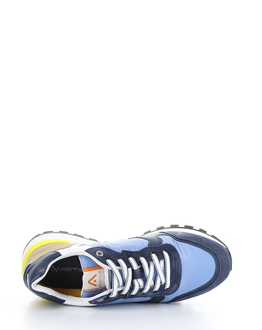 11539C Blue Combo Lace-Up Shoes