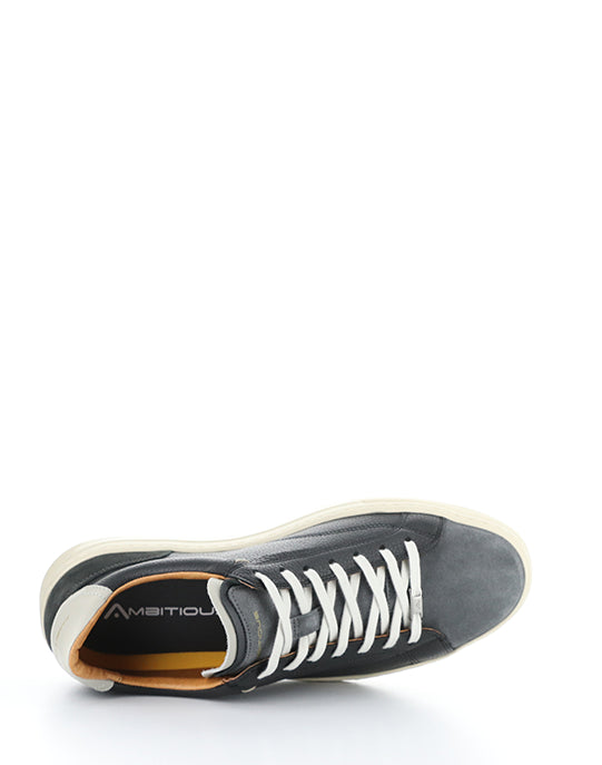 12403 10030AM GREY/BLACK LEATHER
