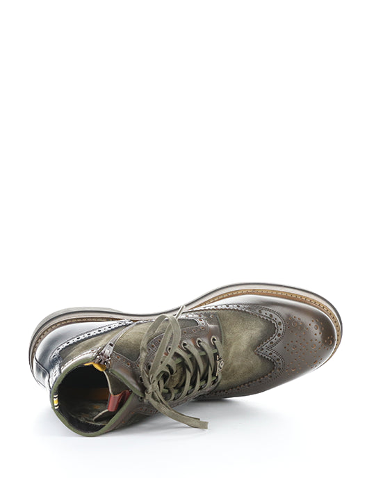 12432B 6564AM MUSK COMBI LEATHER/SUEDE