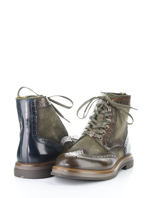 12432B 6564AM MUSK COMBI LEATHER/SUEDE