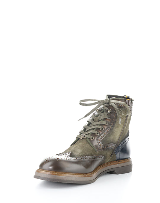 12432B 6564AM MUSK COMBI LEATHER/SUEDE