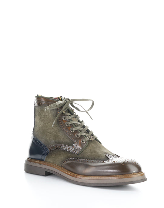 12432B 6564AM MUSK COMBI LEATHER/SUEDE