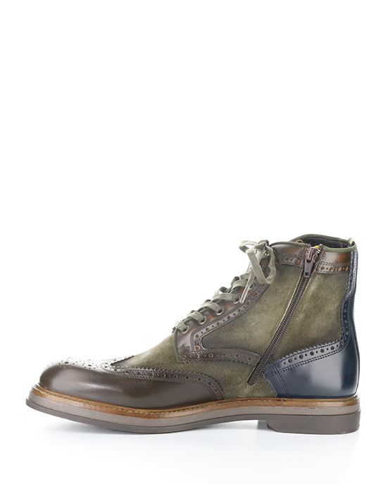 12432B 6564AM MUSK COMBI LEATHER/SUEDE