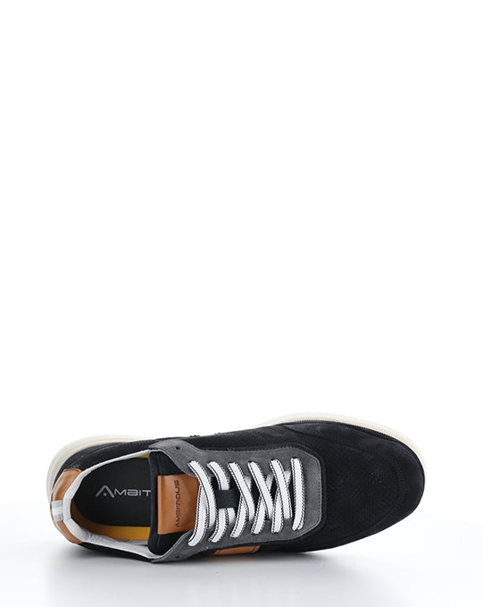 12827 Navy Lace-Up Shoes