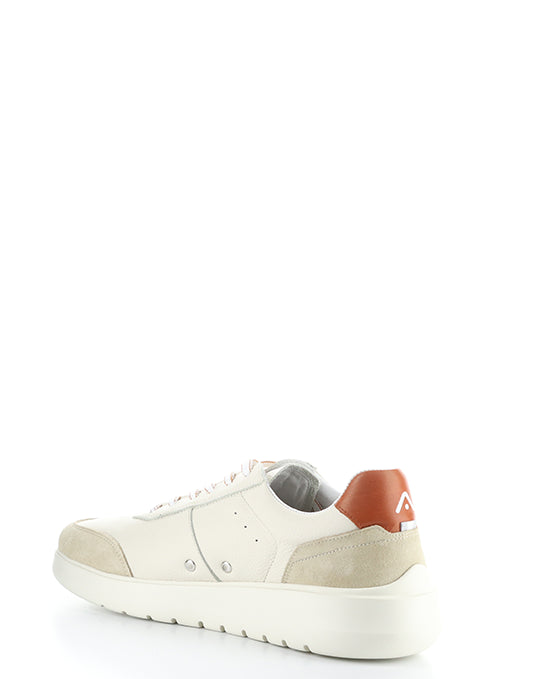 12863 BEIGE/BLUE/BRICK LEATHER