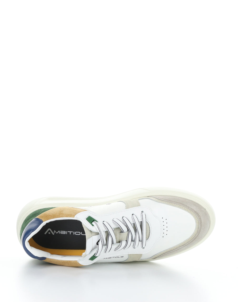 13449 11201AM BEIGE/OFFWHT/GRN Round Toe Shoes