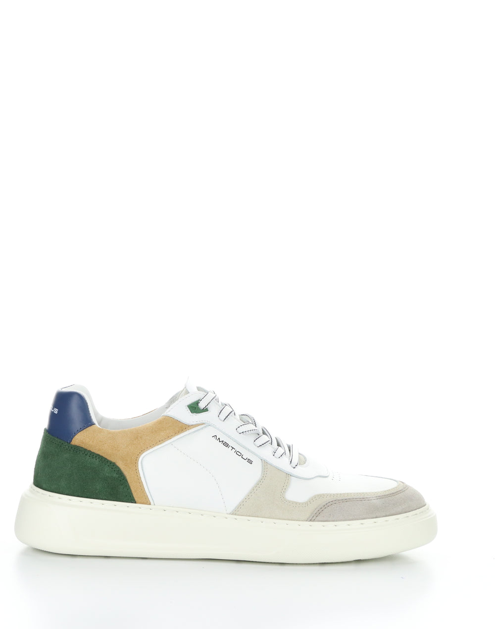 13449 11201AM BEIGE/OFFWHT/GRN Round Toe Shoes