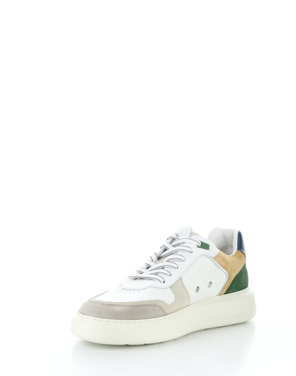 13449 11201AM BEIGE/OFFWHT/GRN Round Toe Shoes