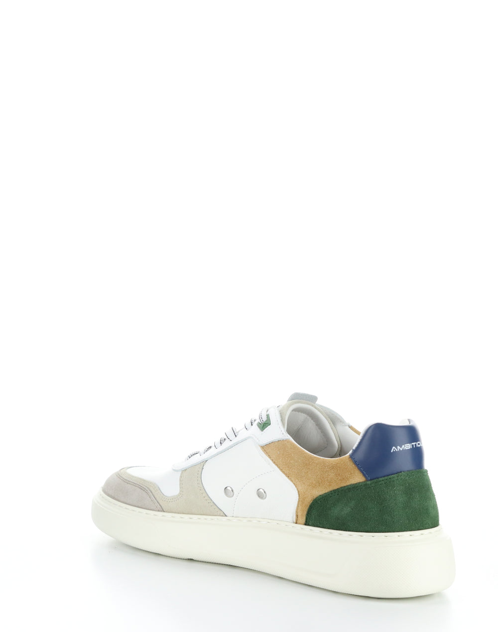 13449 11201AM BEIGE/OFFWHT/GRN Round Toe Shoes