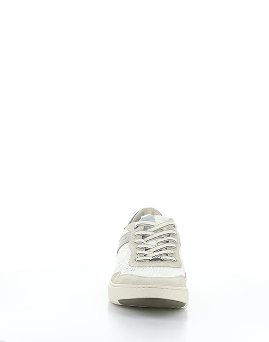 13781 7335AM COMBI WHITE LEATHER/SUEDE
