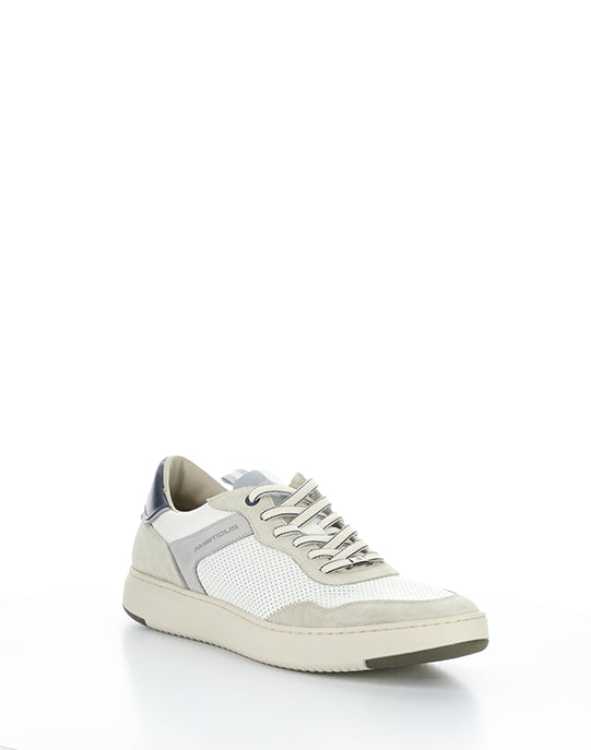 13781 7335AM COMBI WHITE LEATHER/SUEDE