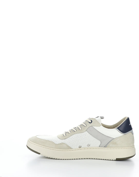 13781 7335AM COMBI WHITE LEATHER/SUEDE