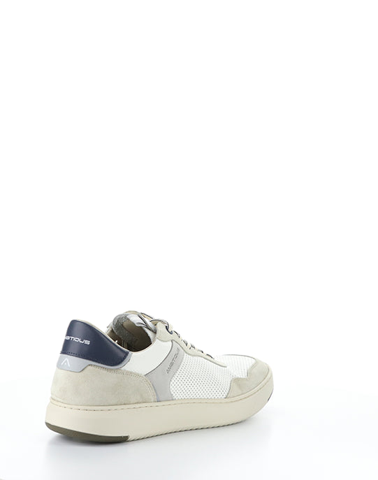 13781 7335AM COMBI WHITE LEATHER/SUEDE