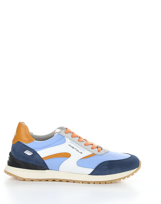 13853 T4583AM BLUE/ORANGE SUEDE/NYLON
