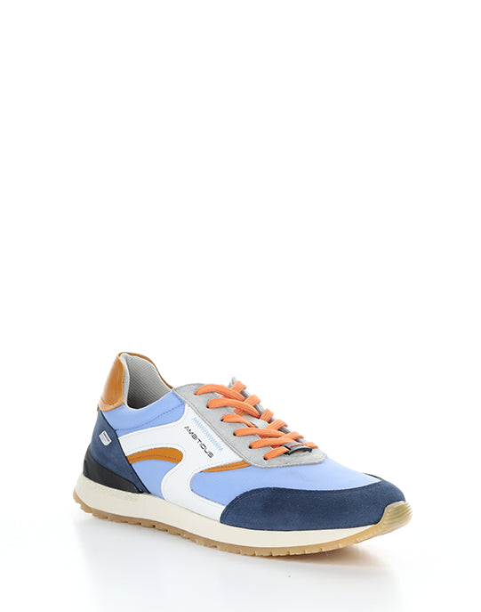 13853 T4583AM BLUE/ORANGE SUEDE/NYLON