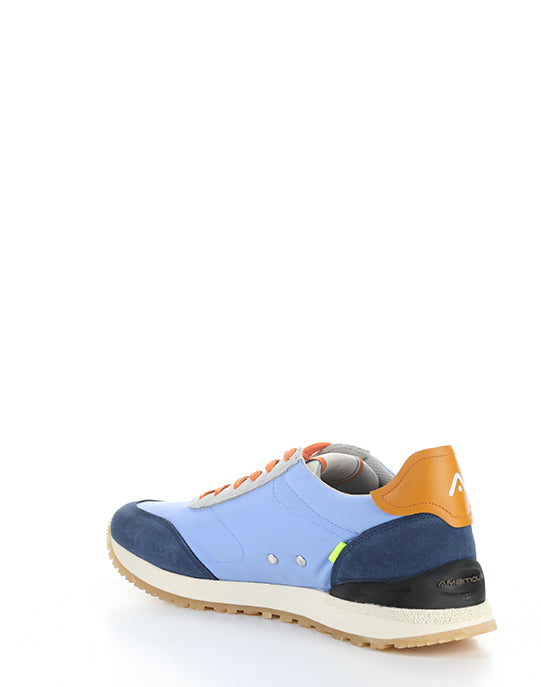 13853 T4583AM BLUE/ORANGE SUEDE/NYLON