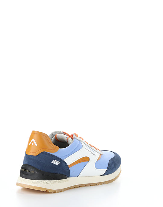 13853 T4583AM BLUE/ORANGE SUEDE/NYLON