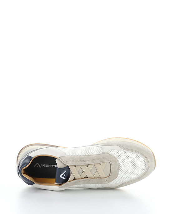 13956 11201AM GREY/OFFWHITE SUEDE/LEATHER
