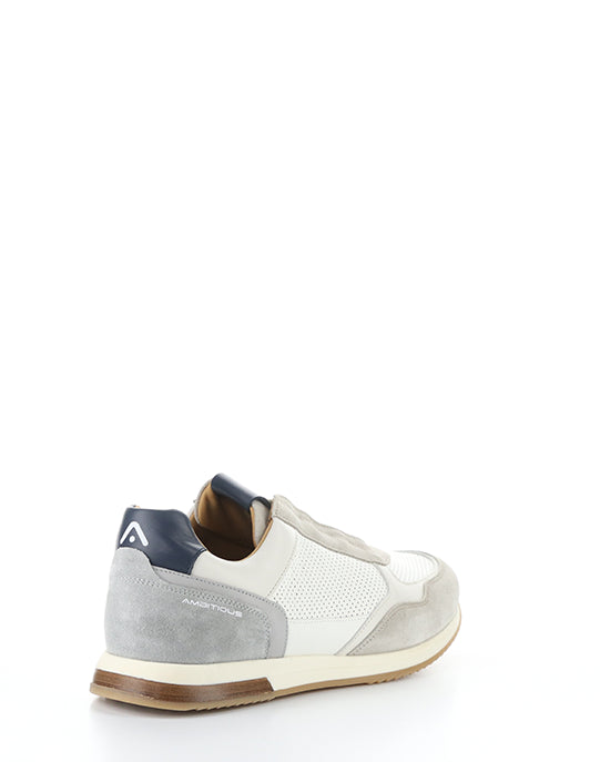 13956 11201AM GREY/OFFWHITE SUEDE/LEATHER