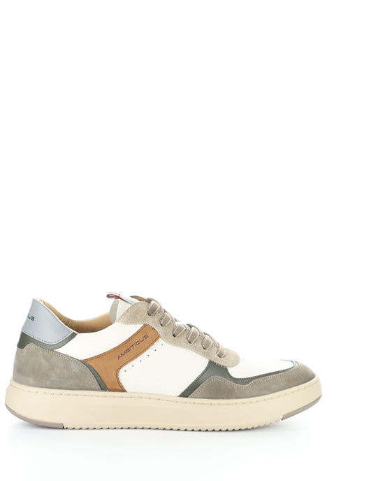 14095 1580AM TAUPE/OFF WHITE LEATHER/SUEDE