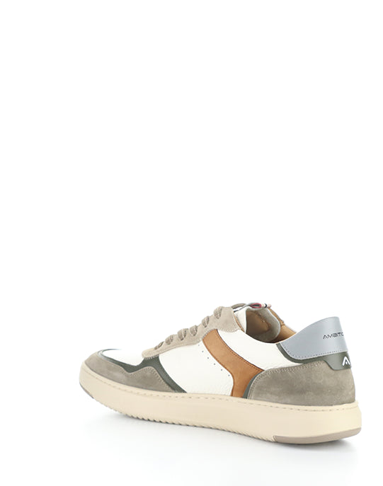 14095 1580AM TAUPE/OFF WHITE LEATHER/SUEDE