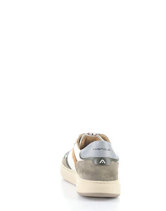 14095 1580AM TAUPE/OFF WHITE LEATHER/SUEDE