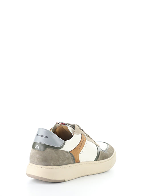 14095 1580AM TAUPE/OFF WHITE LEATHER/SUEDE