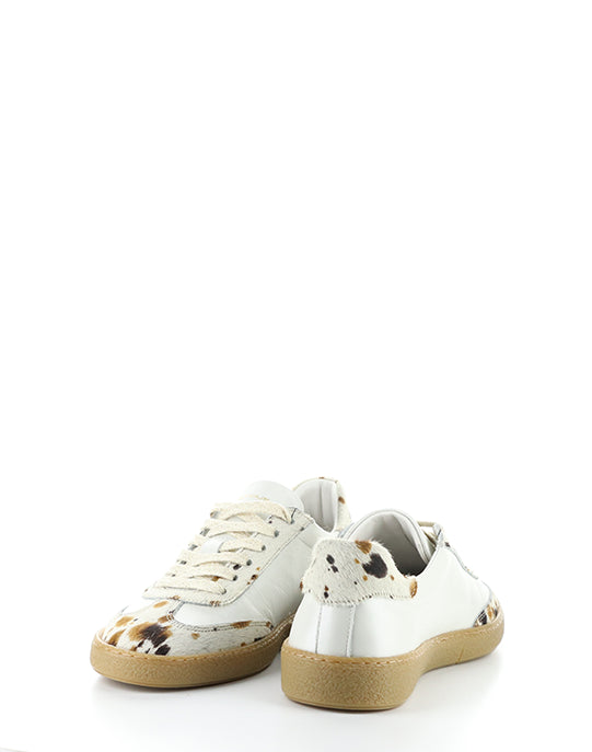 14129WA 7437AM WHITE/COW PRINT LEATHER