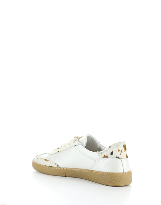 14129WA 7437AM WHITE/COW PRINT LEATHER