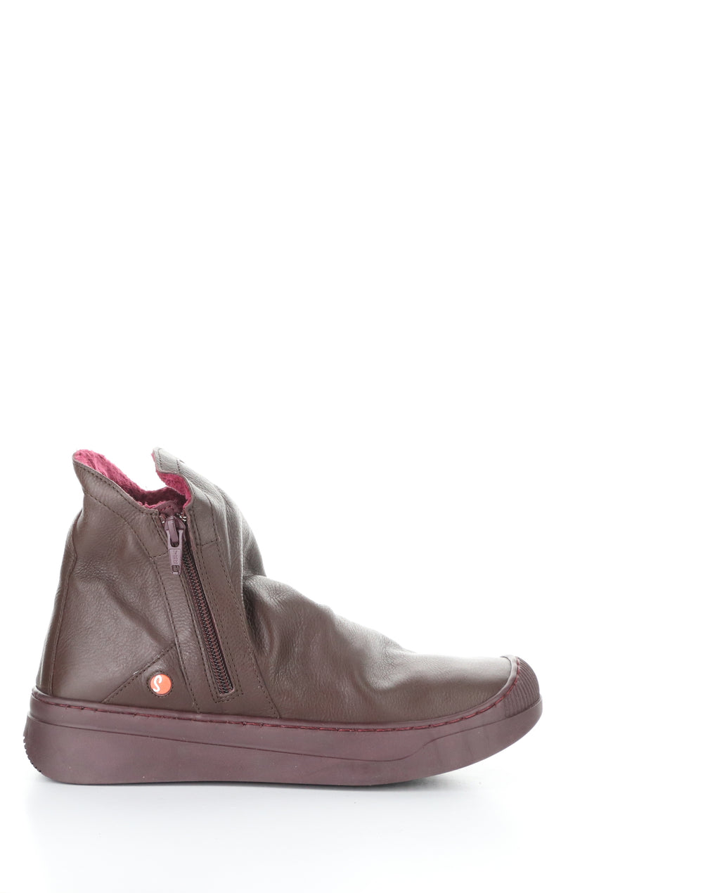 ABIL807SOF 001 WINE Round Toe Boots