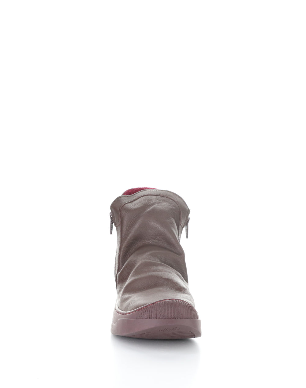 ABIL807SOF 001 WINE Round Toe Boots