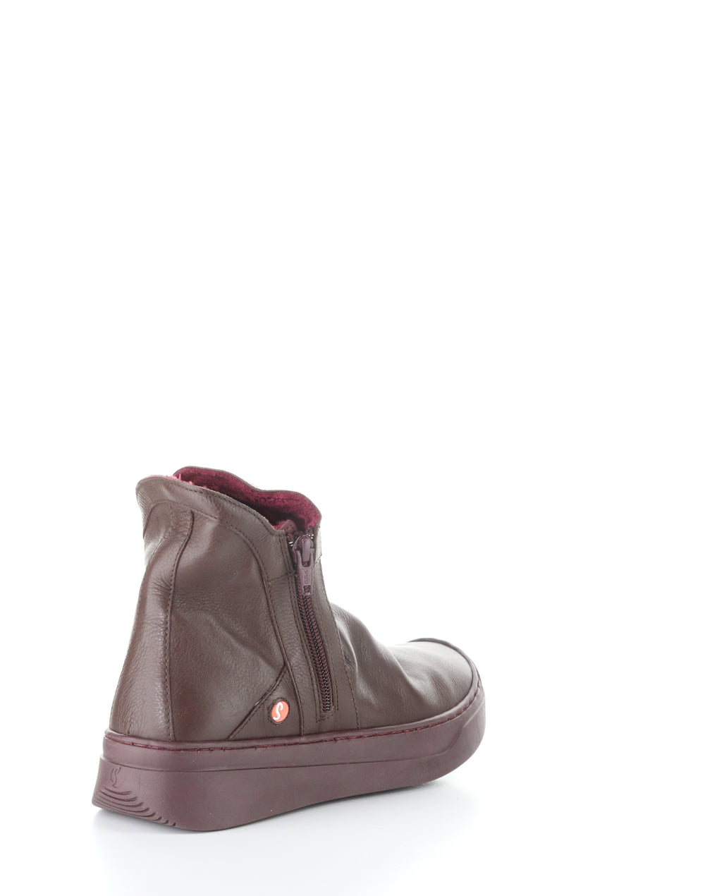 ABIL807SOF 001 WINE Round Toe Boots
