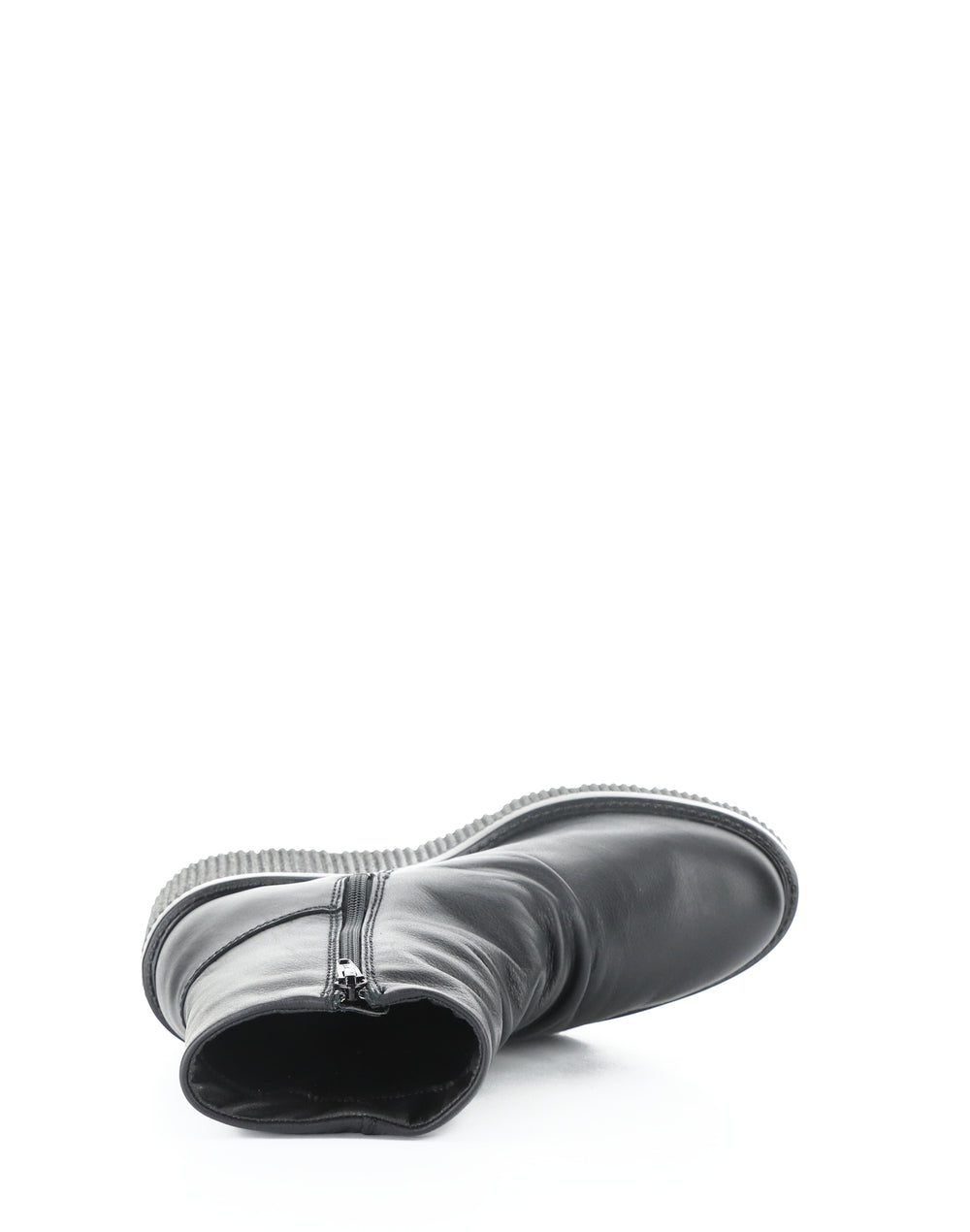 Alina Black Round Toe Boots
