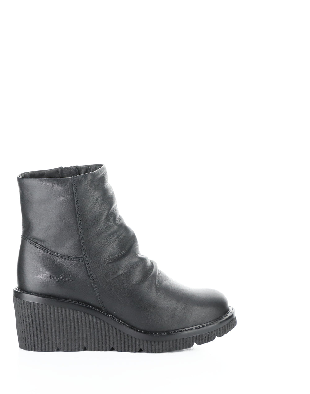 Alina Black Round Toe Boots