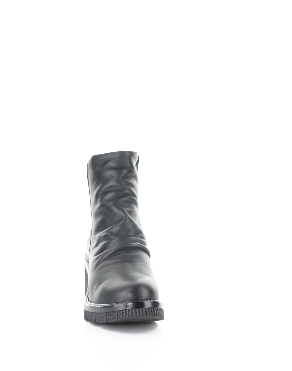Alina Black Round Toe Boots